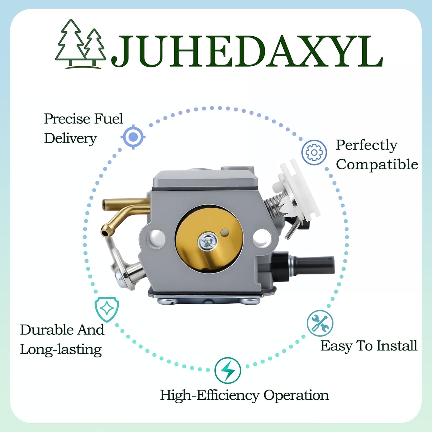 DCS6401 Carburetor Kit Compatible With Dolmar PS-630 6300 6400 7300 7310 7900 7910 Chainsaw For Makita DCS6401 DCS6421 DCS7301 DCS7901 EA7300PR EA7900PR C3M-DM18A Chainsaw Parts With Tune Up Kit