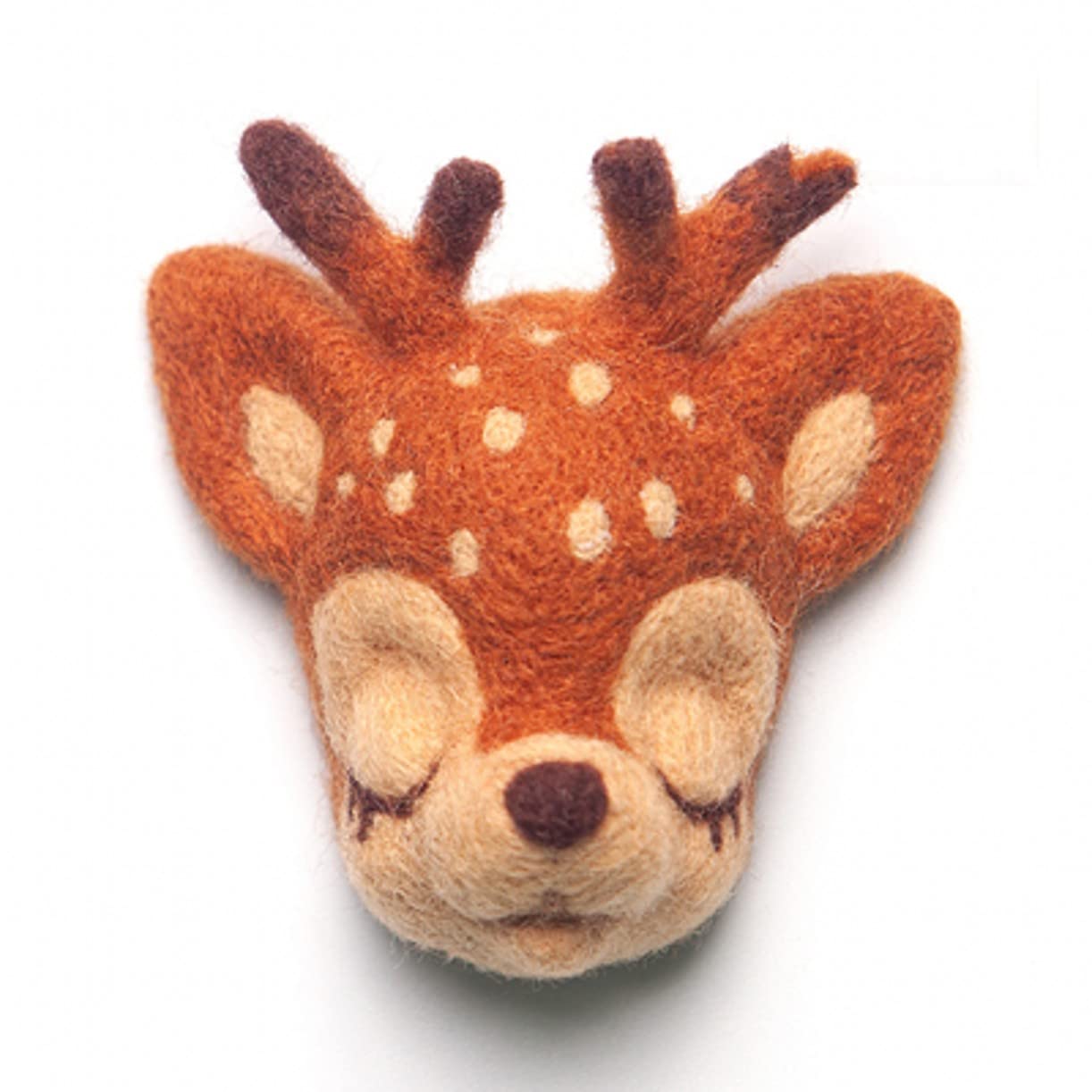 YJIUYUANQ DIY Easy Project Needle Felting Kit Animal Wool Needle Felting,with Soft Blank Shape Base,Felting Wool, Felting Needles,Instructions- Deer