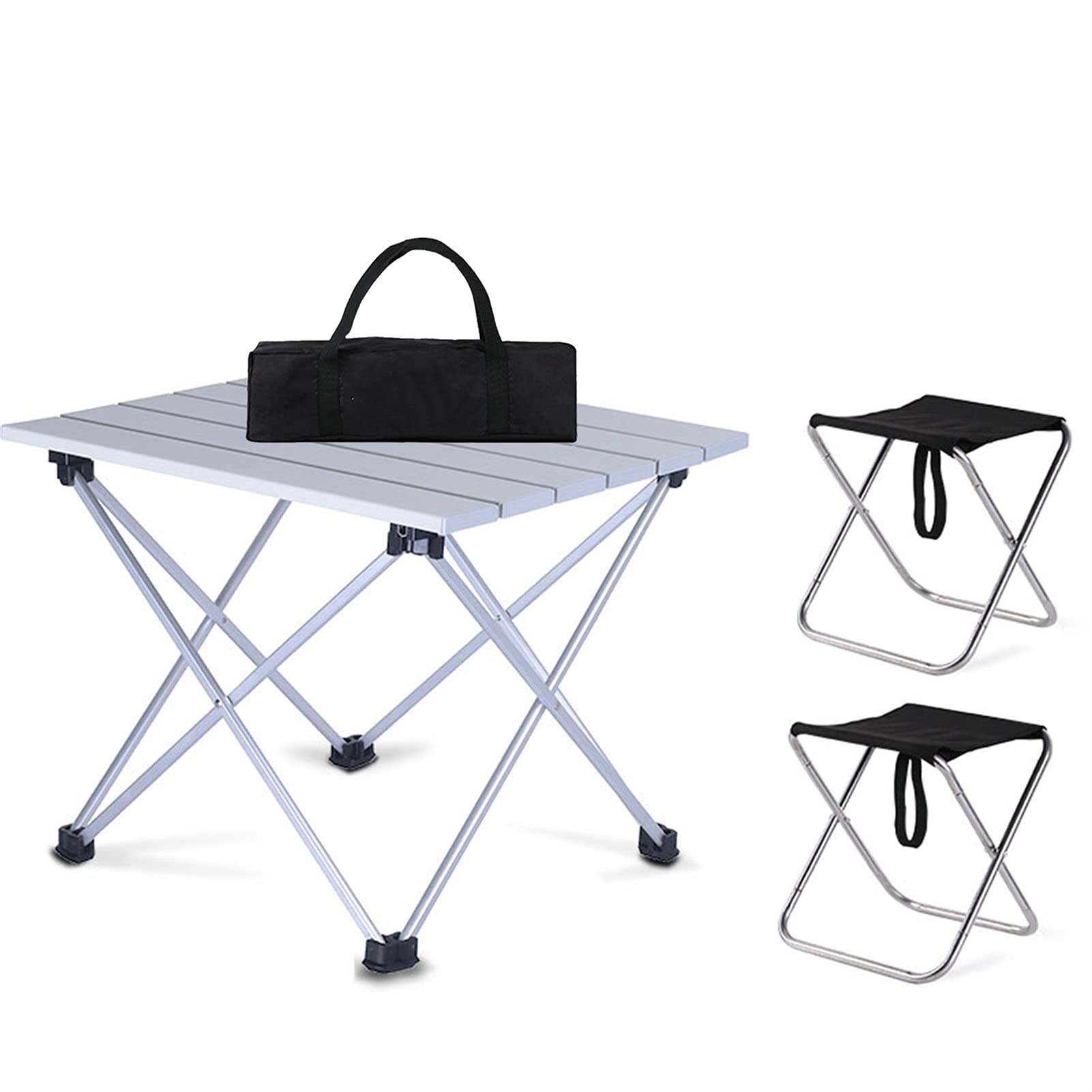 Chaise de camping pliante en aluminium fini l'encombrement lot de 3