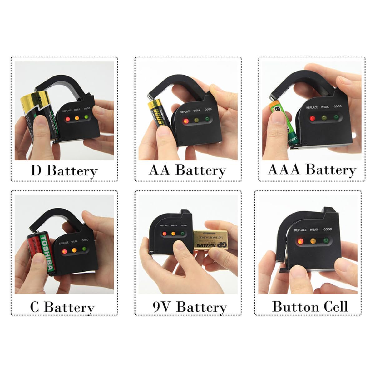 Fach Batterie Organizer Mit Abnehmbarem Tester Praktische Aufbewahrung Für Aaa Aa Und Knopfzellen Kunststoffbox Übersichtlichen Lagerung Und Einfachen Handhabung