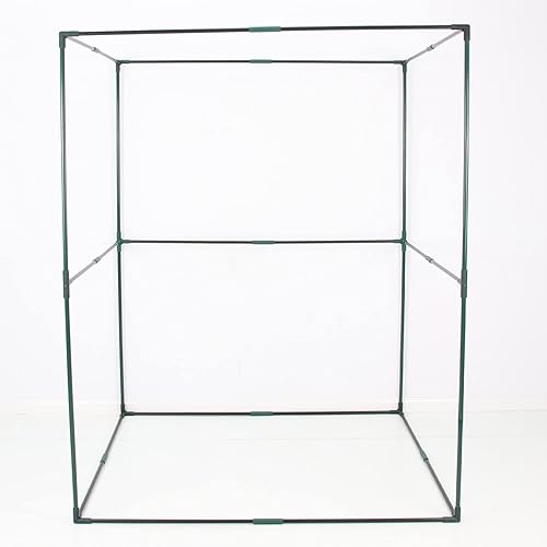 Miniatura 7 de Cubierta de red portátil de 4 x 4 pies, grande, 6 pies de alto, jaulas de cultivo, cubierta protectora de plagas para verduras y frutas, red de