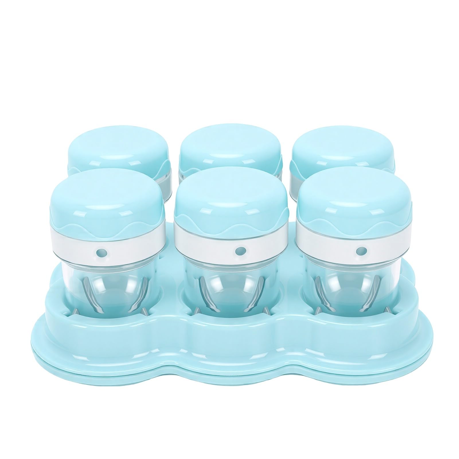 Luocute Fabricante de Alimentos para Bebés de 200 W, Procesador de Alimentos para Bebés Multifunción para Frutas, Verduras, Carnes, Licuadora de puré con Componentes Aptos para (Enchufe de la UE