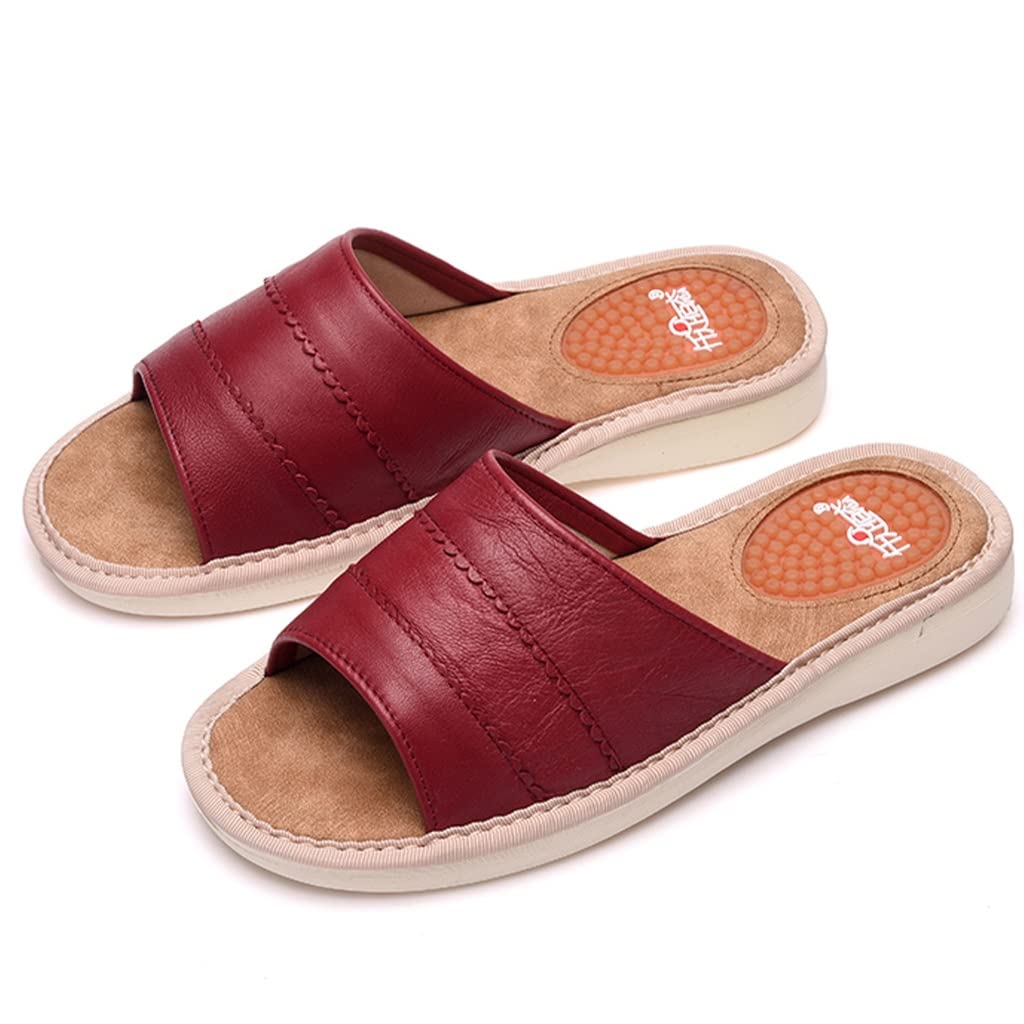 Zapatillas de Masaje de acupresión para Hombres y Mujeres Sandalias de reflexología Zapatos de Ducha con Soporte para el Arco Chanclas de casa Punta Abierta Baño Interior al Aire Libre SPA