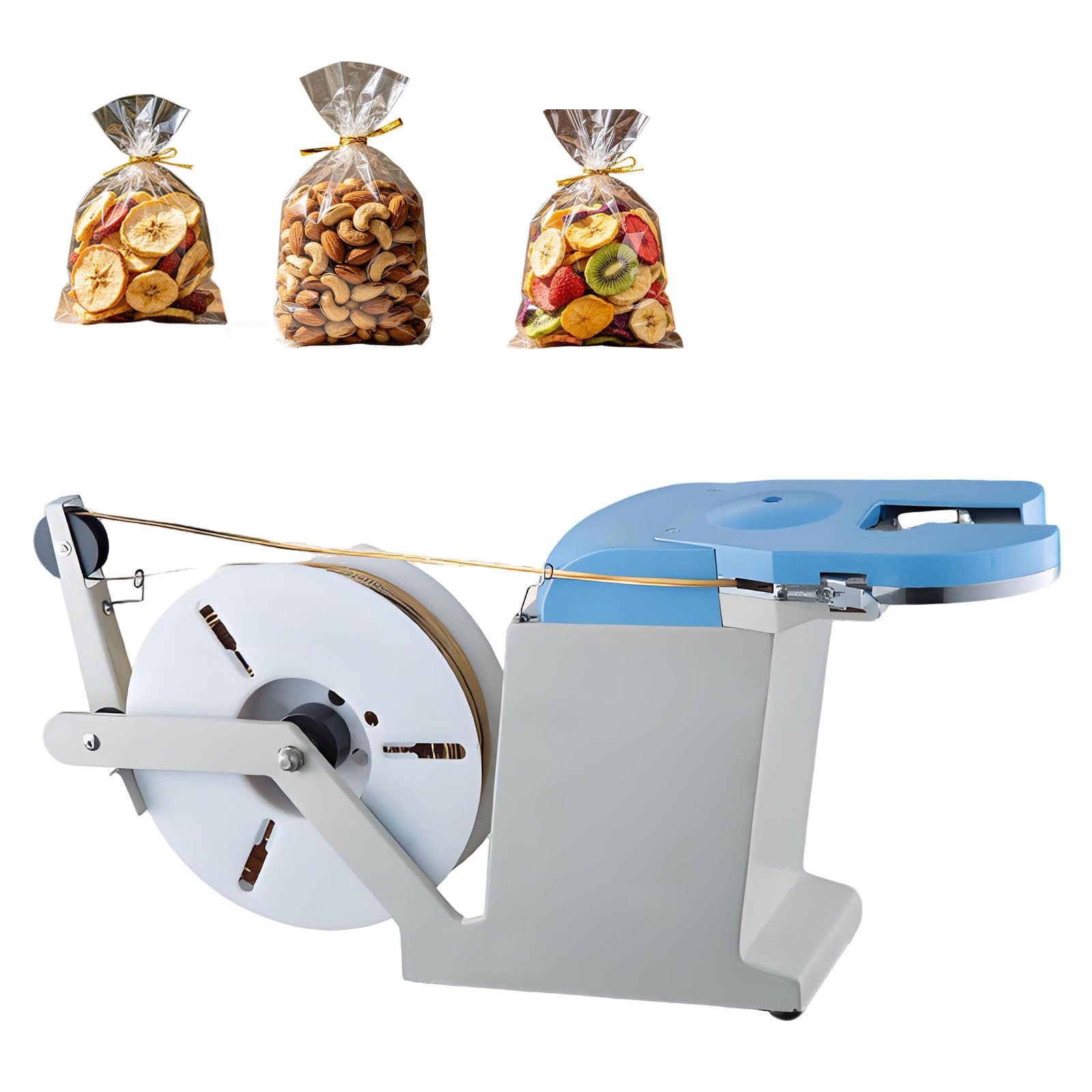 Ymnogjie Multicolor Automatic Twist Tie Machine,Electric Gold Wire Sealing Bundling Machine,Bundling Diameter 0.1-1.2Mm,Bag Closure Twisting Equipment For Bakery,Candy