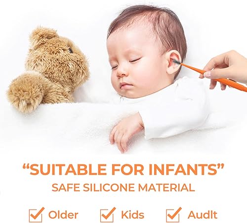 Miniatura 5 de Q Grips Kit de eliminación de cera de oídos, limpiador de orejas, juego de 2 piezas de herramientas para quitar oídos, reutilizable de silicona