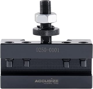 Accusize Industrial Tools Axa Turning and Facing Holder, Working with 1/2'' Turning Tools, Quick Change Tool Holder, Style 1, 0250-0101