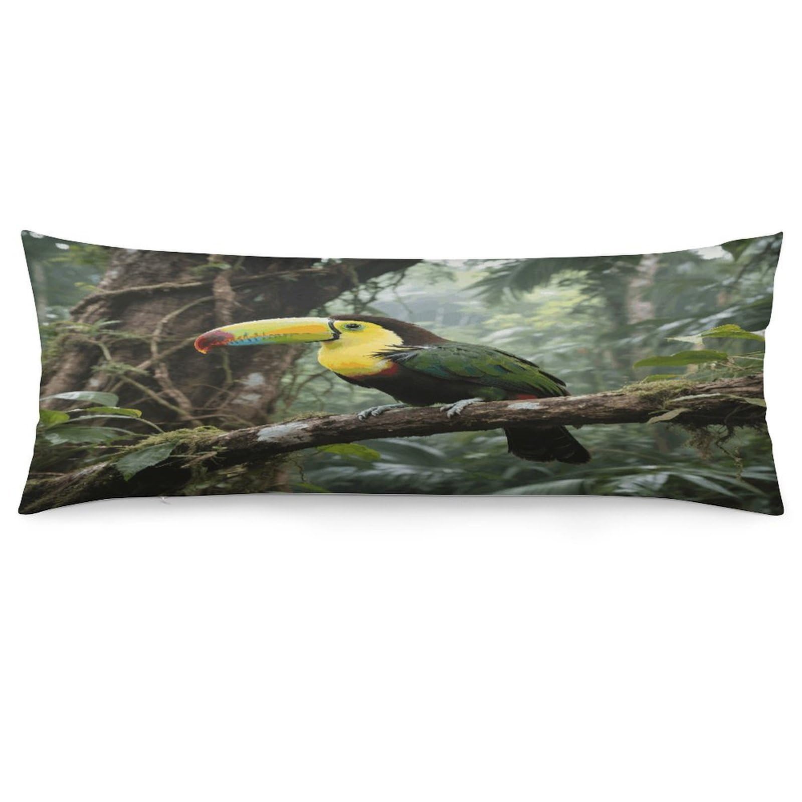 Parrot Bird Throw Pillow Cover Soft Pillow Case Decorative Lumbar Pillow Cover Cozy Throw Pillowcase Polyester Rectangular Cushion Case Decor for Couch Sofa Bed
