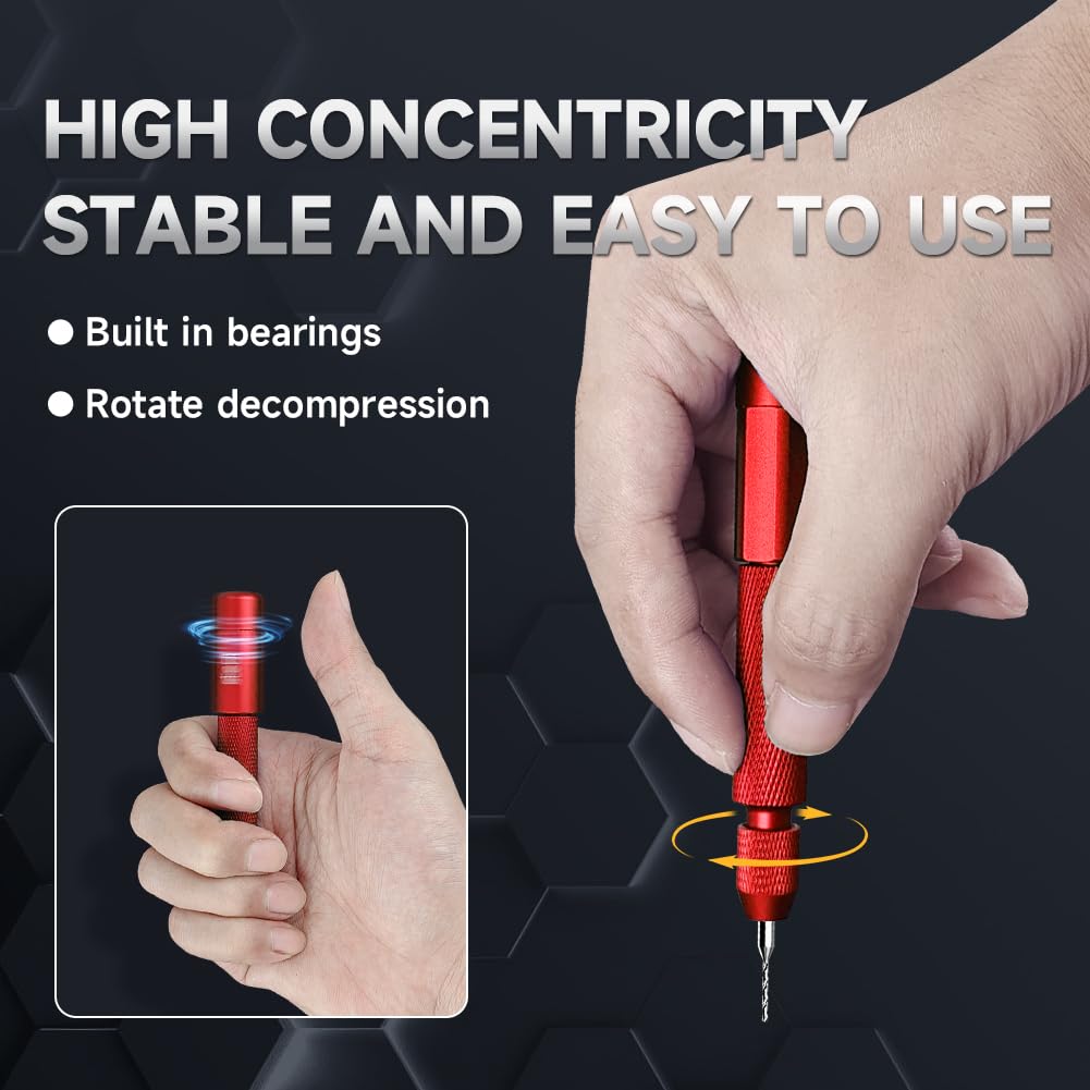 stedi Manual Pin Vise Hand Drill, Model Hobby Making Tools - Image 4