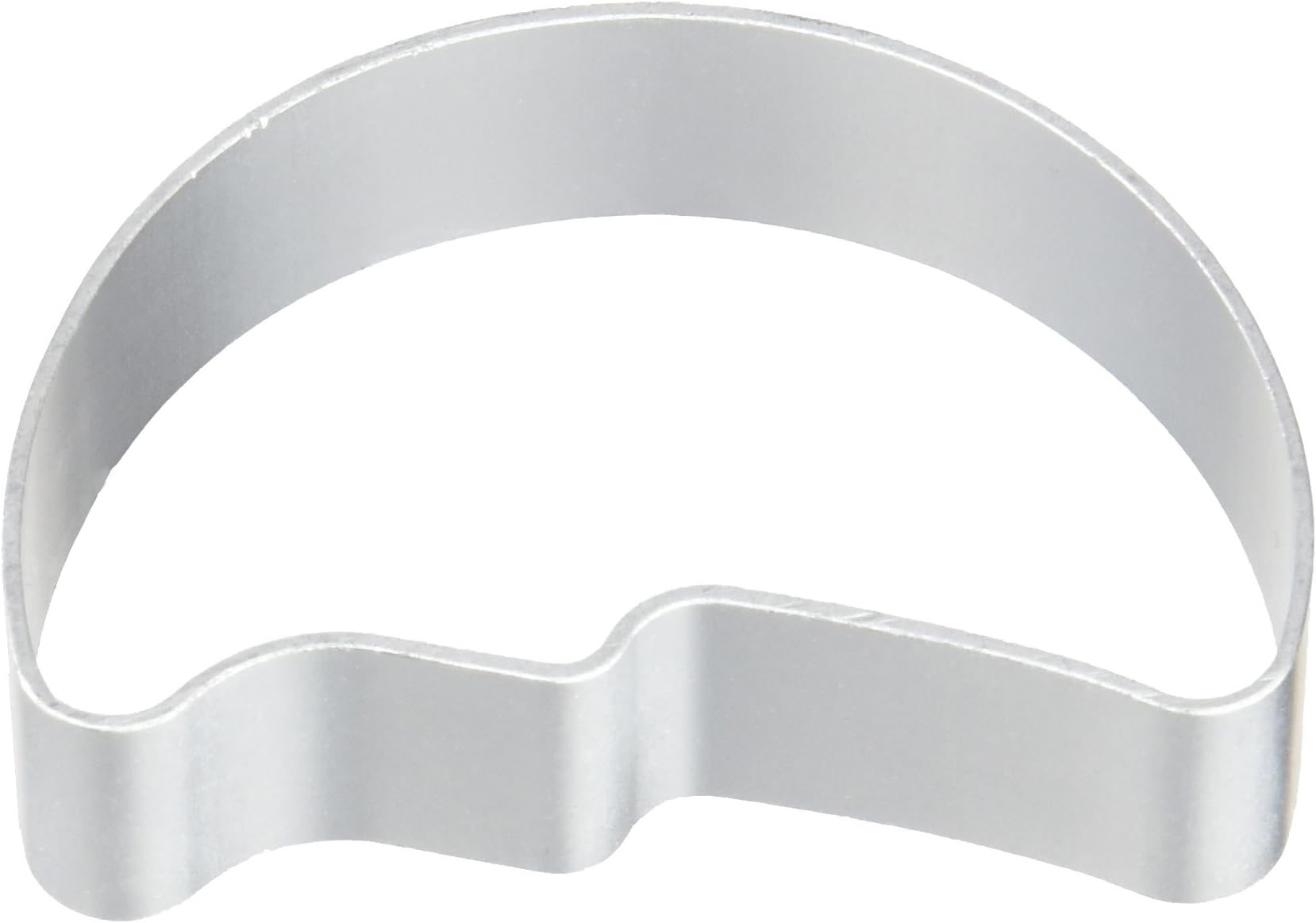 DeColorDulce Moon-Shaped Cookie Cutter Made out of Silver-Coloured Stainless Steel - 13 x 6 x 3 cm