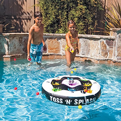 Poolmaster Toss ‘N’ Splash Inflatable Pool Game, Floating Pool Toss Game Set with Balls and Scoring Targets, Pool Party Game for Kids, Teens and Adults, Water and Lawn Play - image 3