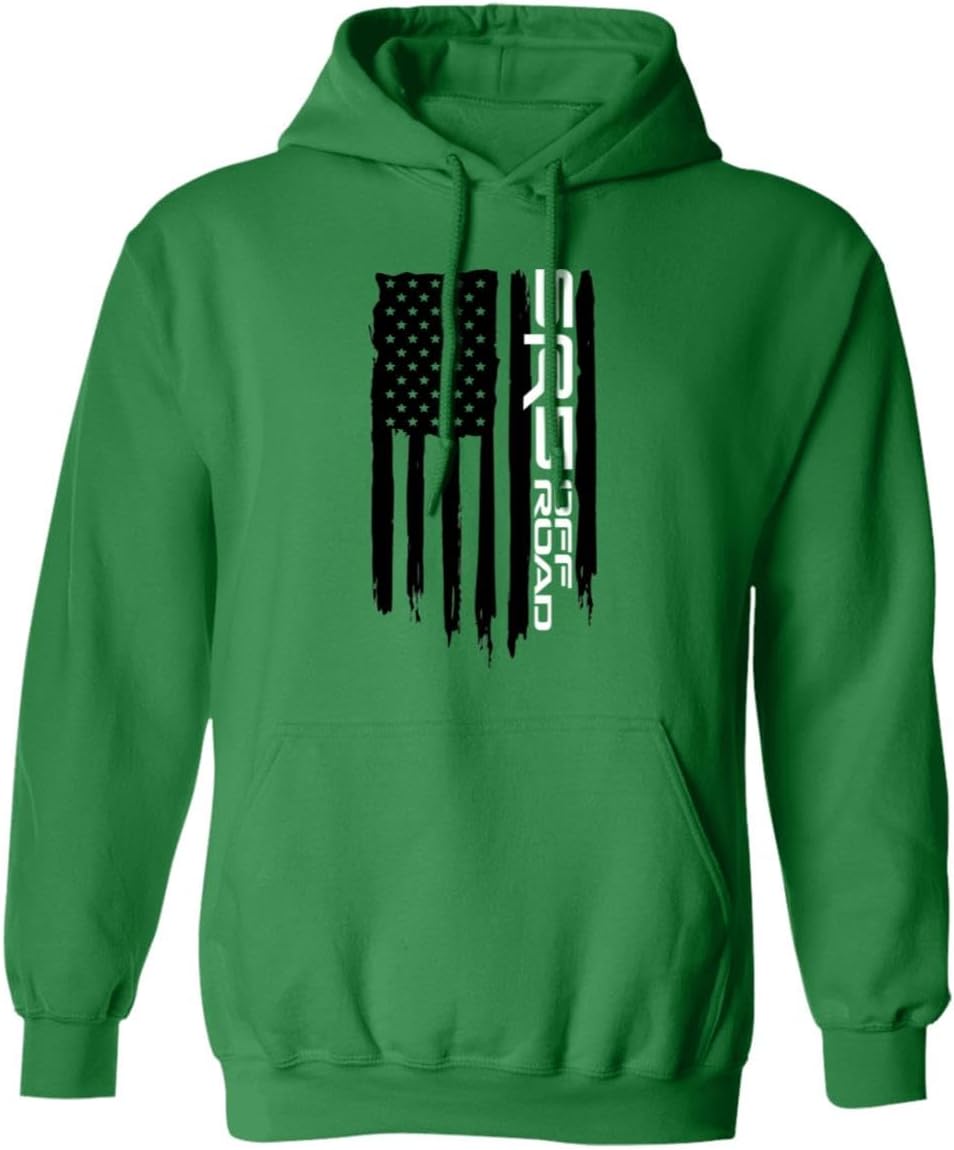 Taco Tundra Off Road American Flag USA Pullover Hoodie