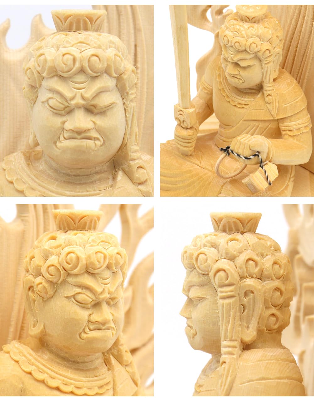 Amazon｜栗田こだわり仏像 【明王】 不動明王座像2.0寸（総高20cm、幅