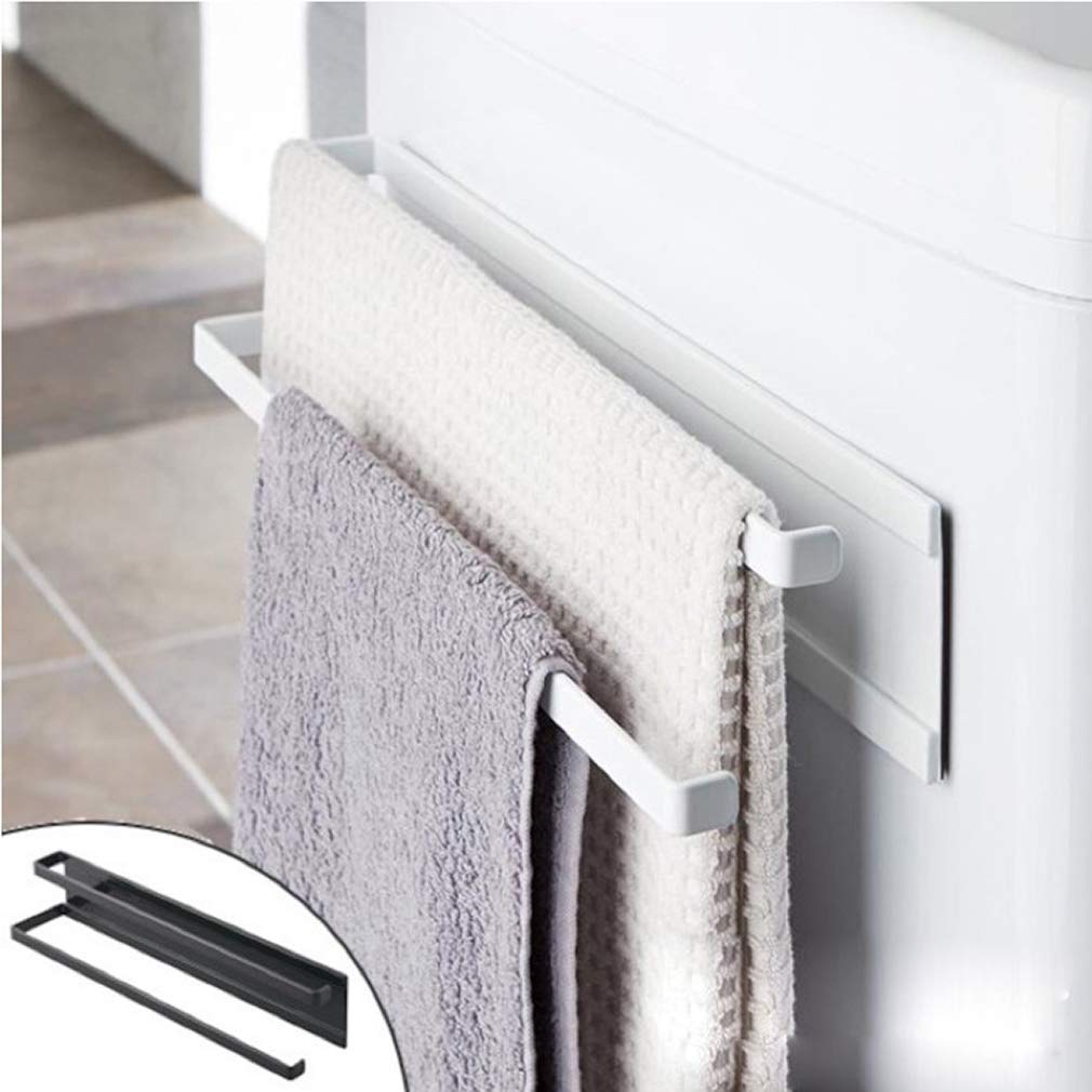 Pmsanzay Portasciugamani Magnetico Da 40,5 Cm Per Cucina - 2 Pezzi, Con Ganci, Per Frigorifero E Forno