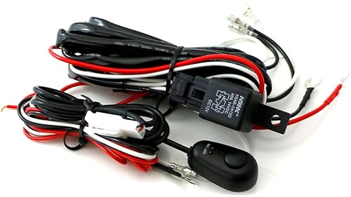 Miniatura 7 de iJDMTOY Kit de cables de arnés de relé de ajuste universal con interruptor de encendido/apagado de luz LED compatible con luz de conducción
