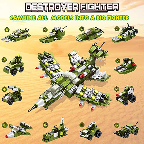 VATOS Bausteine Spielzeug 25-in-1 STEM Bauspielzeug ab 6 Jahren 576 PCS Pädagogische Warcraft Konstruktionsspielzeug für… – Bild 4