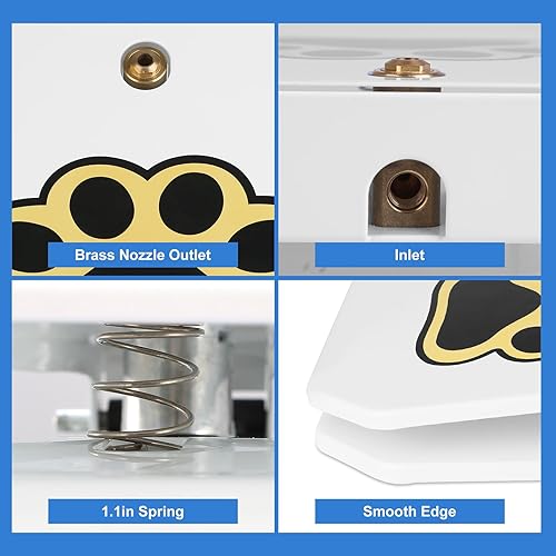 Miniatura 6 de Fuente de agua para perros, dispensador de mascotas activadas con patas al aire libre, rociador de agua para perros con manguera de 39.4 pulgadas