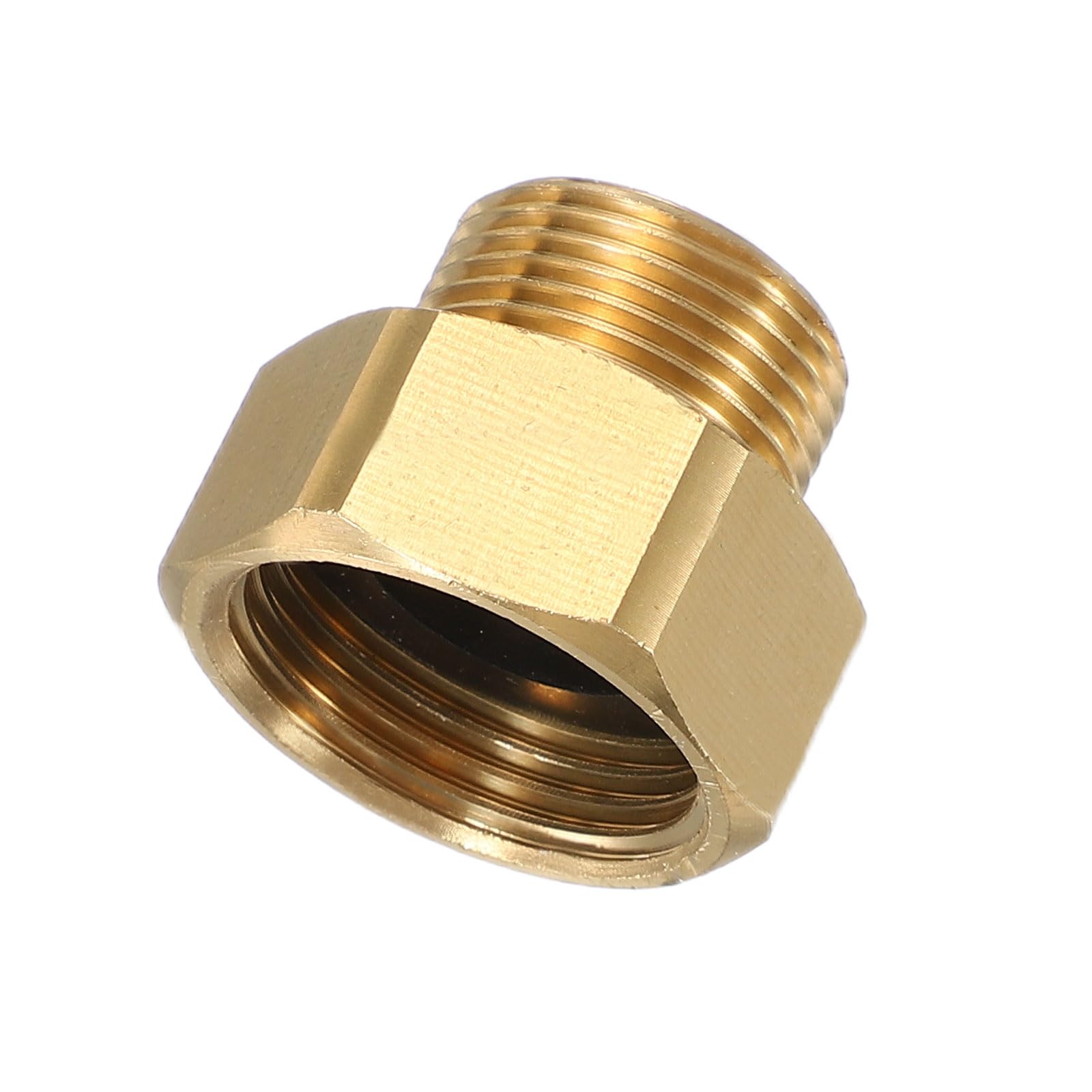 sourcing map Pressure Washer Hose Connector M22 Male to G3/4 Female 4800PSI Copper Pressure Washer Hose Adapter Coupler Extension Fitting Quick Connect