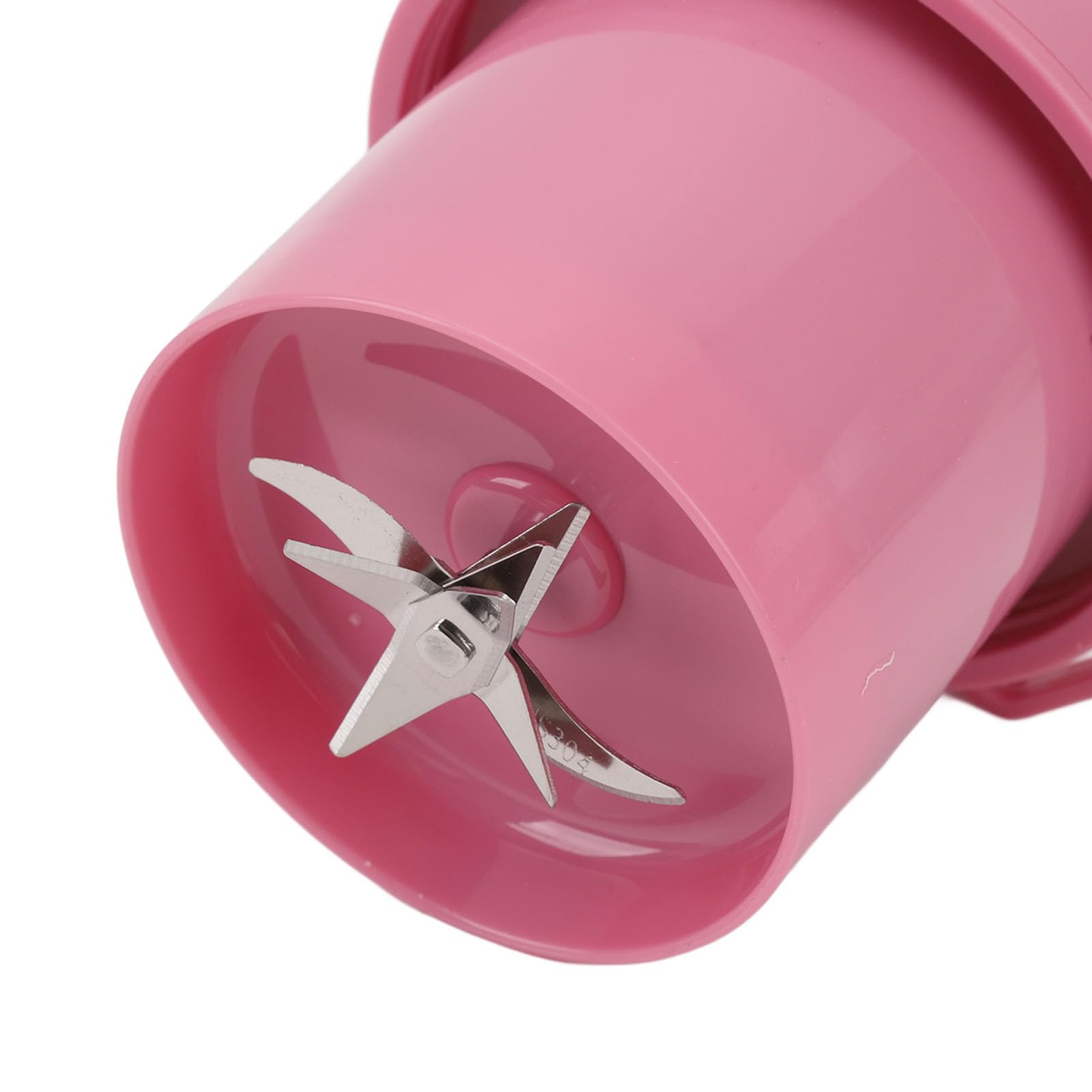BuyWeek Blender Portable 1 L, Mixeur Smoothie Sans Fil Rechargeable à Double Couvercle Mélangeur de Voyage pour Activités de Plein Air, Voyages, Salle de Sport, Fêtes (Rose)