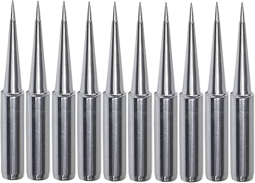 Yakamoz 10 puntas de soldador de repuesto 900M puntas de soldadura finas para Hakko, radio Shack, TENMA, ATTEN, Quick, Aoyue, Yihua estación de