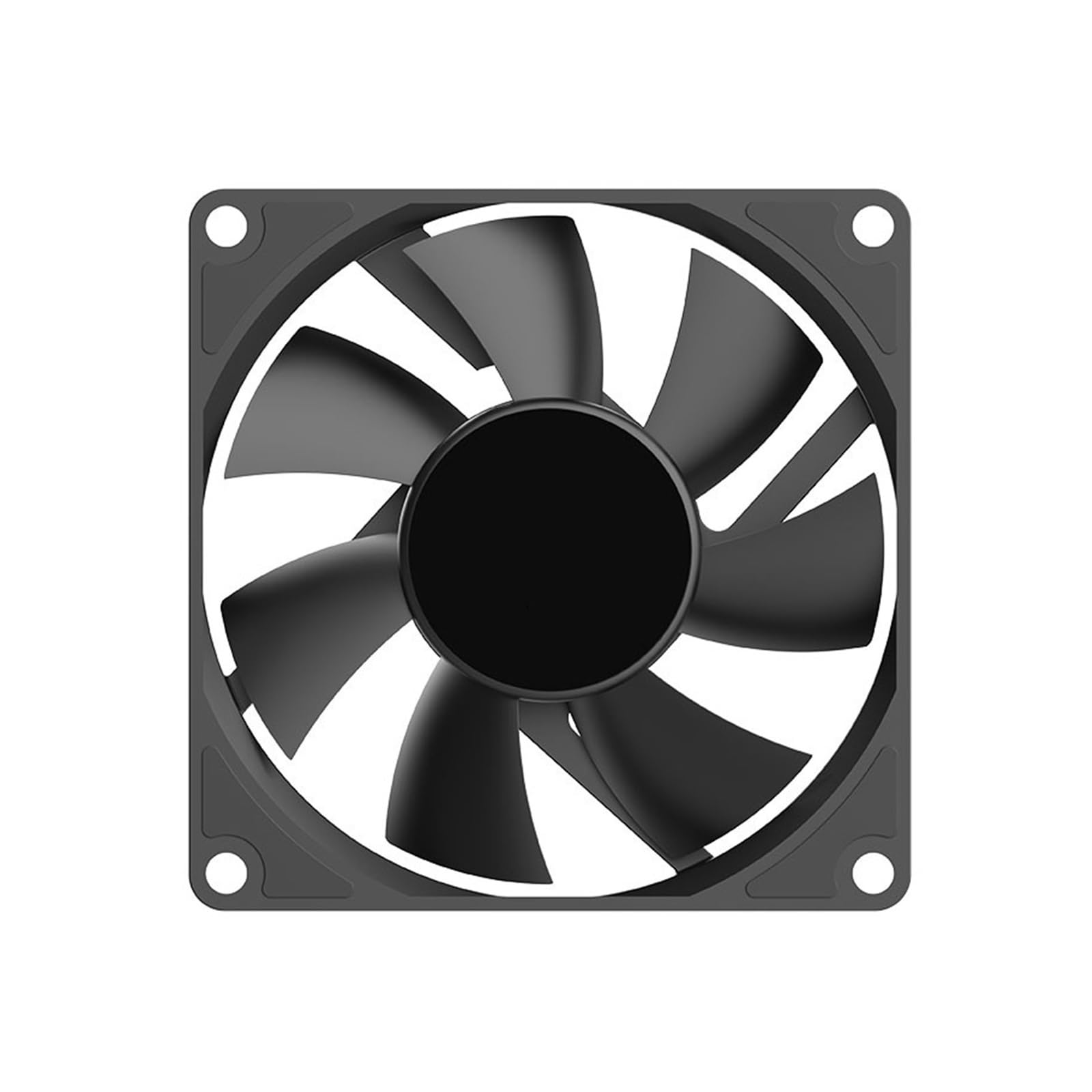 JJKKOZVQF 1PCS UL-8015 8cm Fan Bearing 80mm Chassis Fan 4pin PWM 3000 Case Fans 80x80x15.4mm(UL-8015W 1PCS)