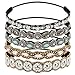 Produktbild Laelr 5 Stücke Juwel Stirnbänder, elastische Strass Haarbänder Kristall Perlen Frauen Head Wrap Lady Mädchen Haarschmuck Zubehör