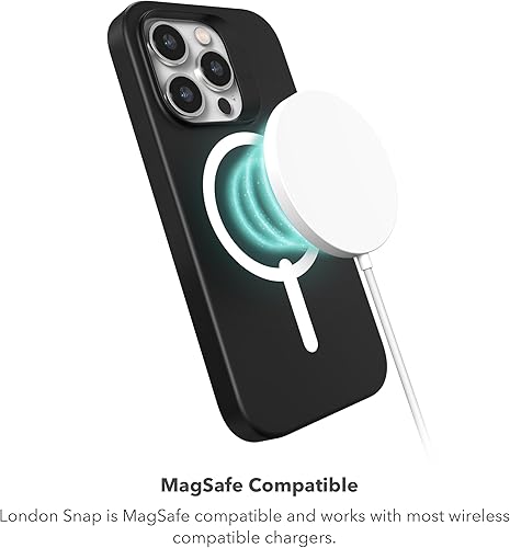 Miniatura 6 de ZAGG London Snap - Funda protectora para iPhone 15 Pro, protección contra caídas (13 pies13.1 ft), grafeno duradero, funda MagSafe, delgada y