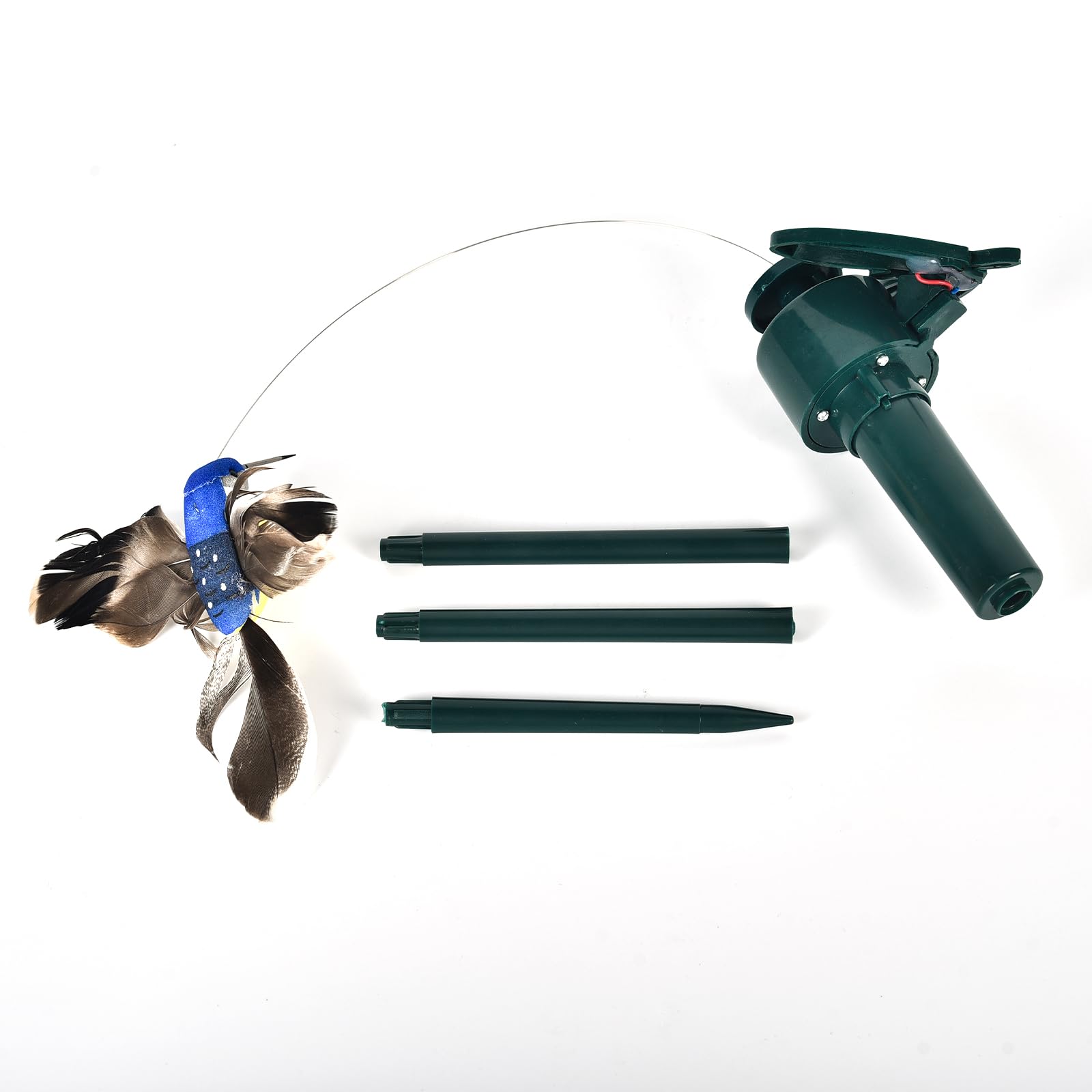 SEIWEI Farfalla da giardino, 2 pezzi, alimentato a energia solare/a batteria, decorativo, volante, colibrì, farfalla, simulazione uccello per giardino, cortile, piante, fiori, patio, paesaggio