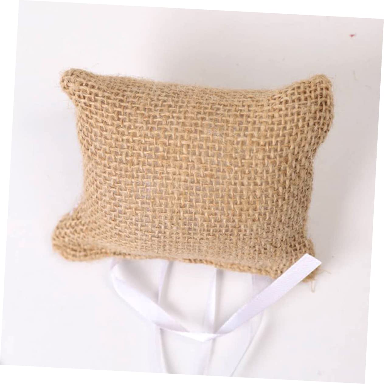 Unomor Wedding Ring Holder Pillows 2pcs Ring Bearer Pillow Set Pillow Case for Wedding Decor Party Accessories