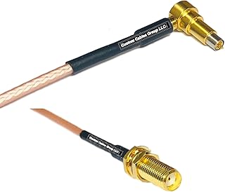 1 feet RG316 MS-156 Male Angle to SMA Female Long RF Pigtail Coaxial Cable