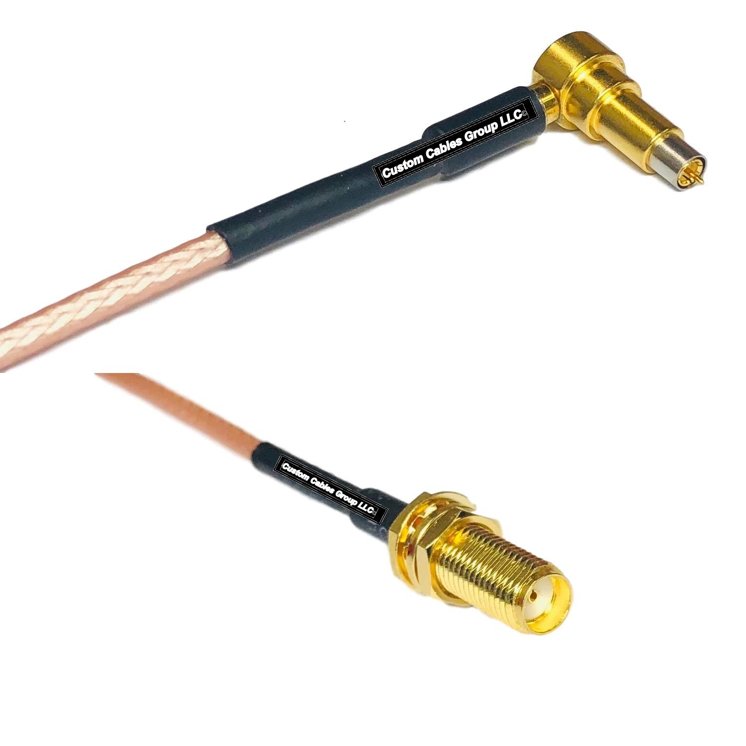6 feet RG316 MS-156 Male Angle to SMA Female Long RF Pigtail Coaxial Cable