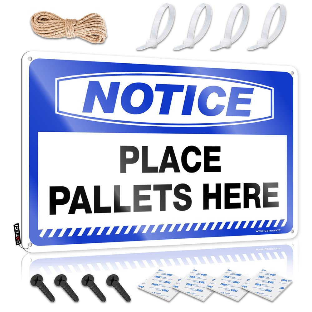 Pool Signs And Decor Outdoor Notice Place Pallets Here Tin Sign Man Cave Signs Vintage Funny Retro Metal Signs(30X40CM)