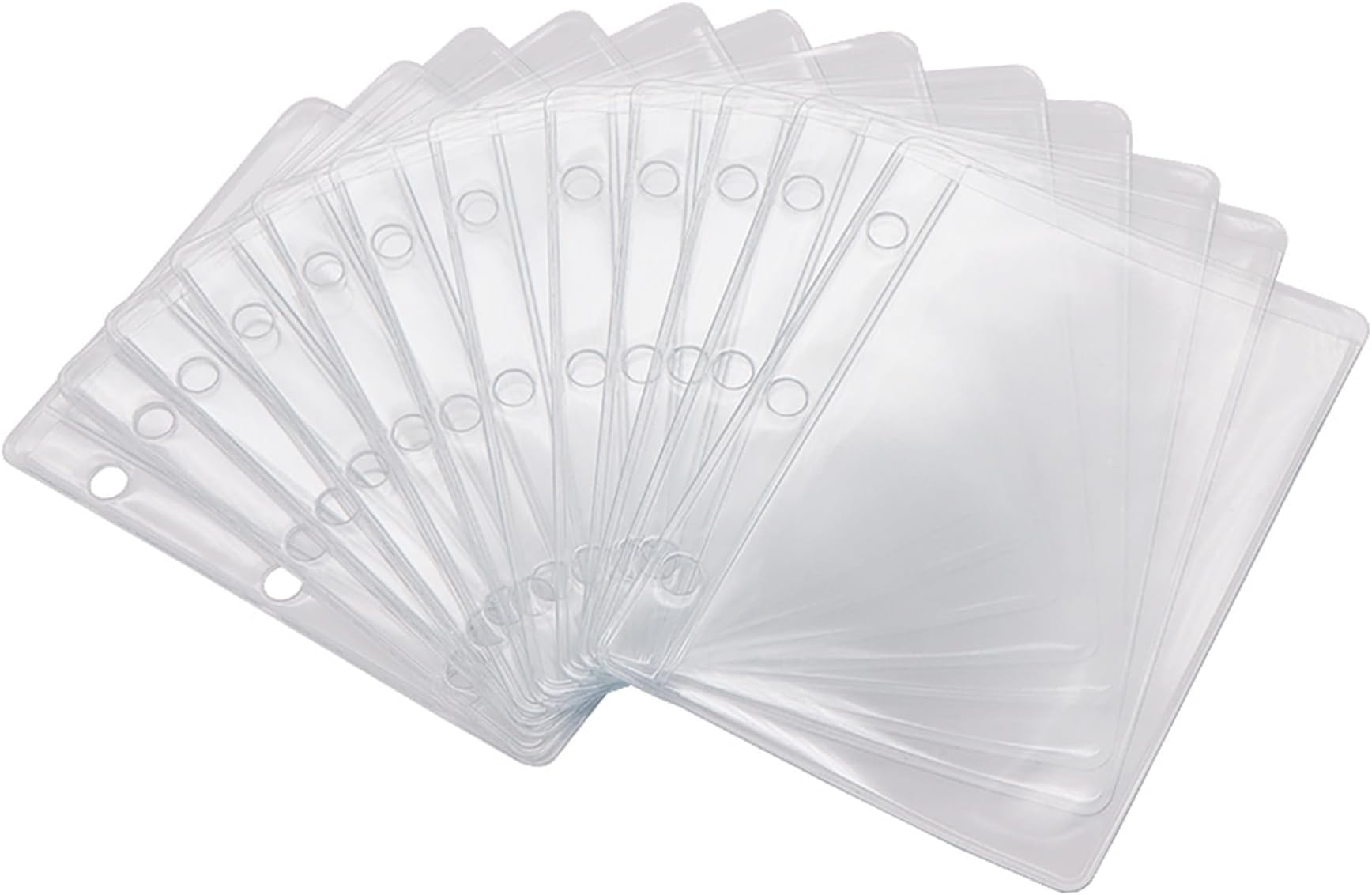 Mogoostry 12 Pack Mini Size Clear Sheet Protectors 2.2 x 3.2 Inch Plastic Sleeves Page Protectors Top Loading Paper Protector for 3 Ring Binders, Acid-Free, Archival Safe for Documents and Photos