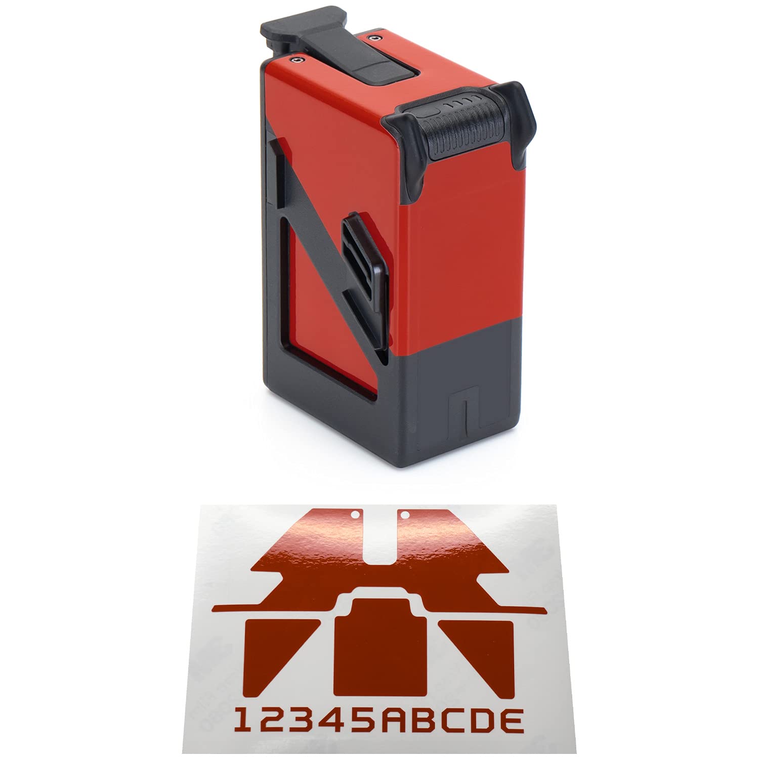 WRAPGRADE Pegatinas Compatibles Con DJI Avata 2 Dos Baterías (Super Red