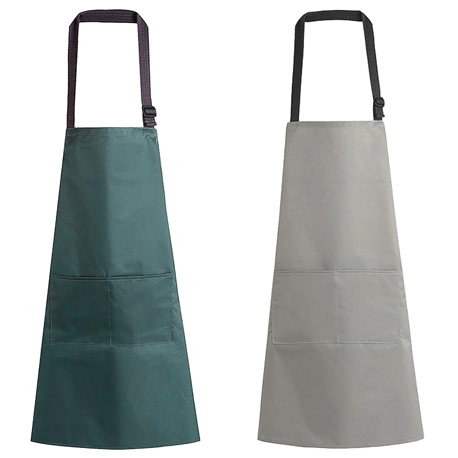 Watwass Women's 2 Packs-C 2 Packs Aprons For Adults Waterproof Pvc Apron For Men Adjustable Hairdresser Butcher