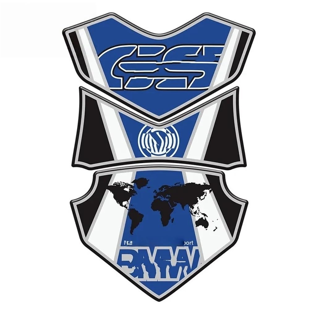 Pkuhftdg Blue Motorcycle Gas Tank Pad For Motorcycle For F850 F650 F700 F750 F800 Gs R1200gs G310gs For Resin Tank Pad Sticker General Decorative Protector Purpose