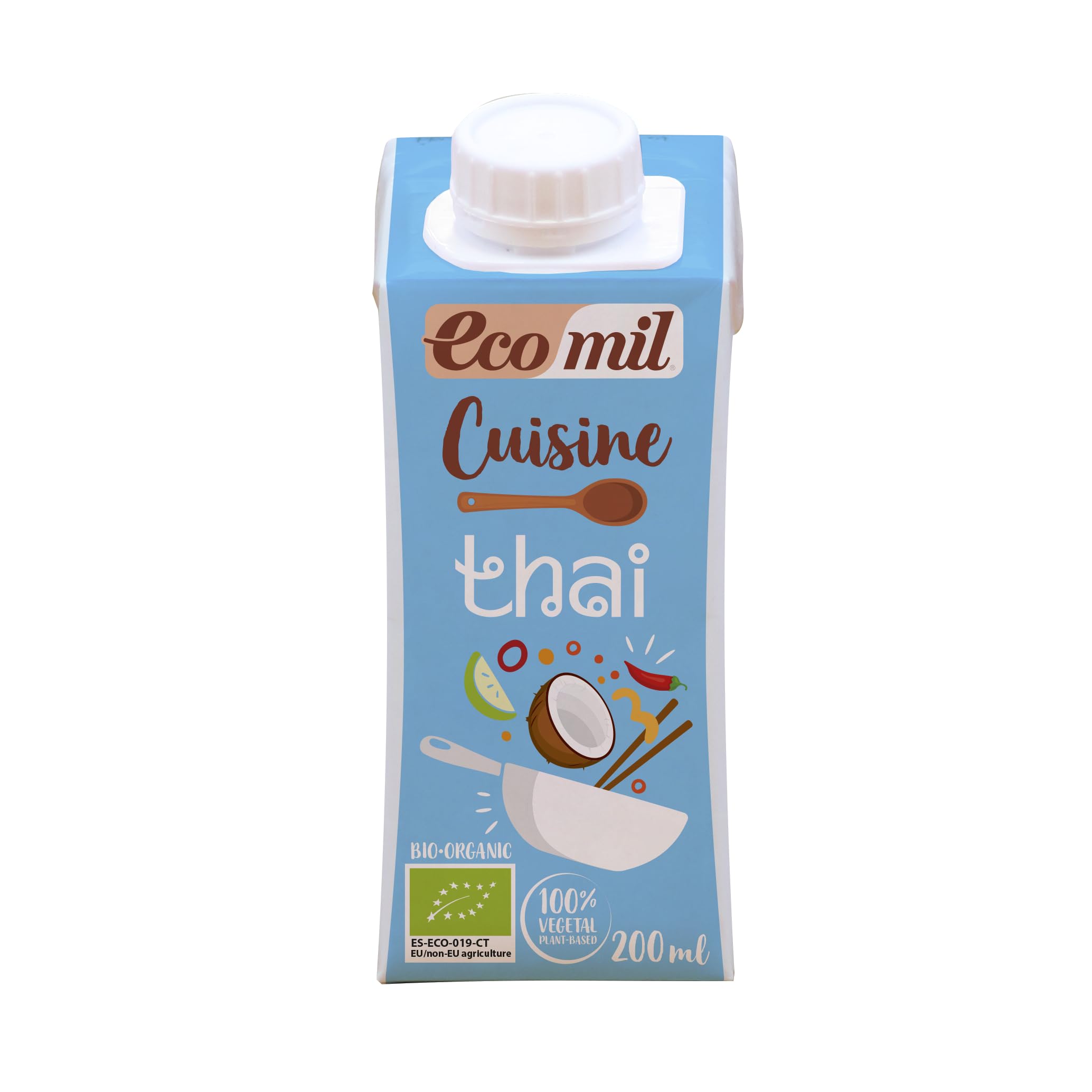 EcoMil Cousine Thai Bio Bebida De Coco Sabor Picante 200ml Pack 24