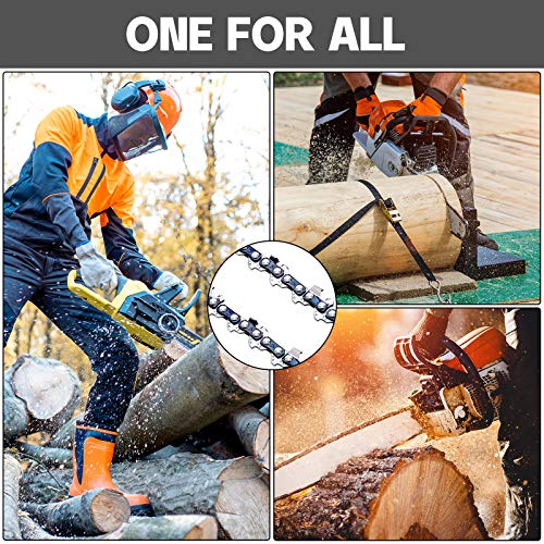Honoson Mini Chainsaw Chain 4 Inch Chainsaw Chain Mini Guide Saw Chain Replacement Portable Lightweight Mini Chainsaw Chain Guide Chain for 4 Inch 550W 24V 26V 36V Cordless Electric Chainsaw