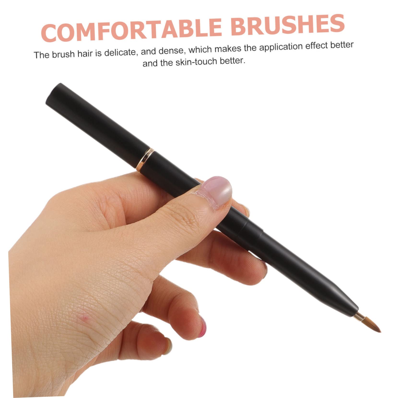 WOFASHPURET Lip Brush Dual Ended Applicator for Lip Makeup Concealer Eyeshadow Portable Ergonomic Design Makeup Enthusiasts present for Women