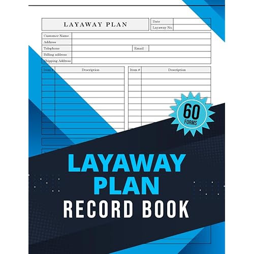 Layaway Plan Record Book: Perfect for streamlining payment plans and customer satisfaction | 60 Forms