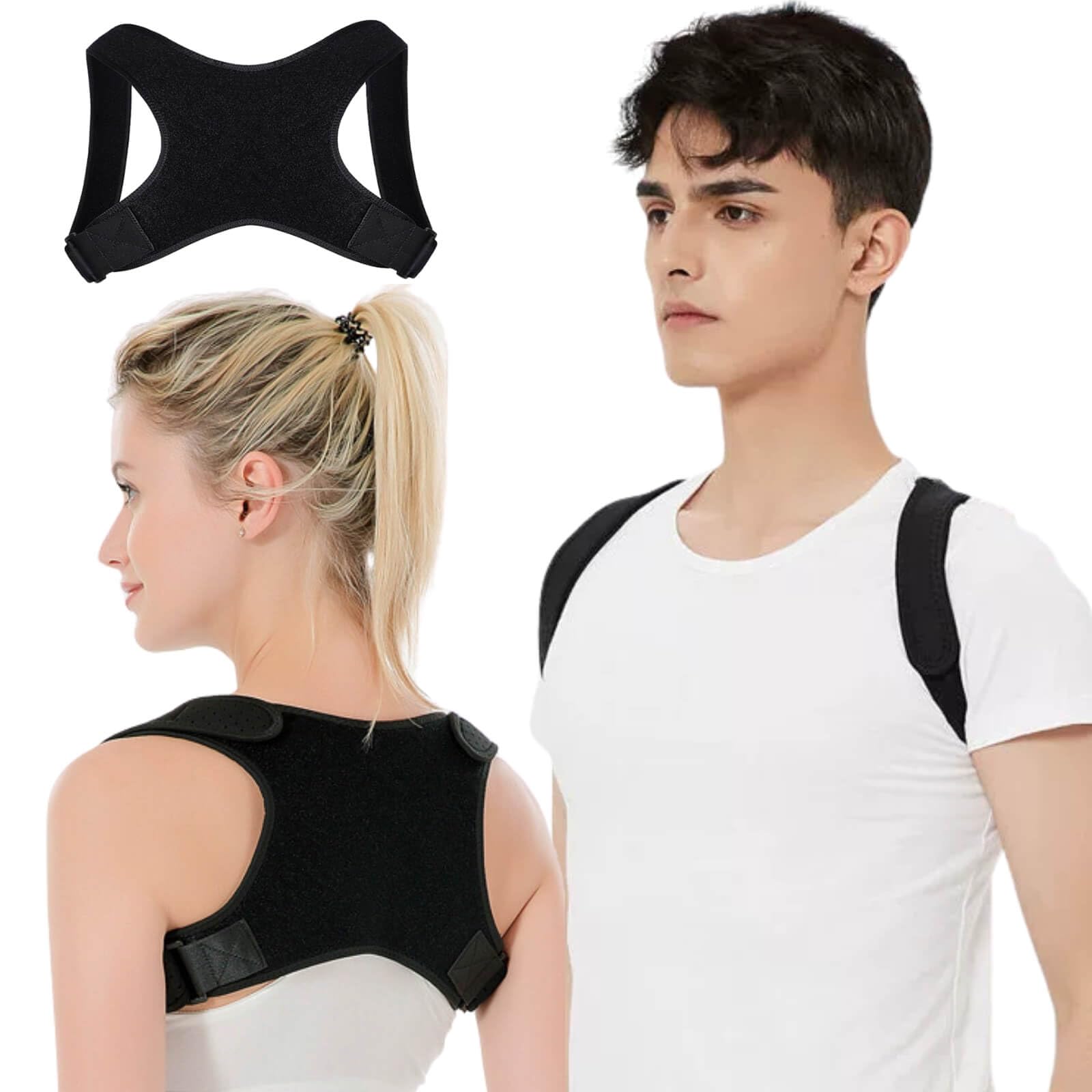 Posture Corrector for Men Adjustable Back Support Brace Comfortable Shoulder Brace Breathable Posture Corrector for Women Shoulder Spine
