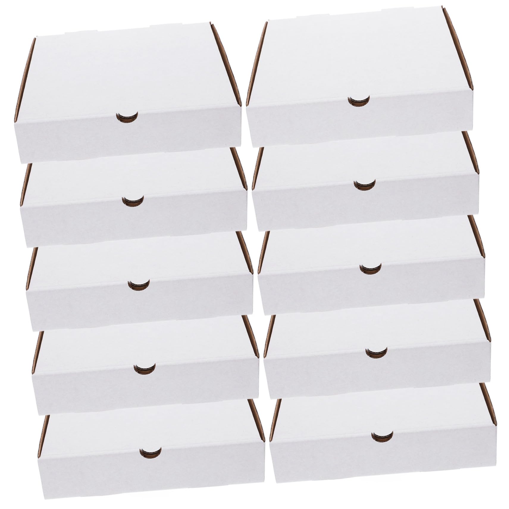 COLLBATH 30 Piezas Cajas Pizza Kraft Resistentes Grasa Reciclables para Llevar y Horno Embalaje Seguro para Pasteles Galletas y Alimentos Pack Unidades