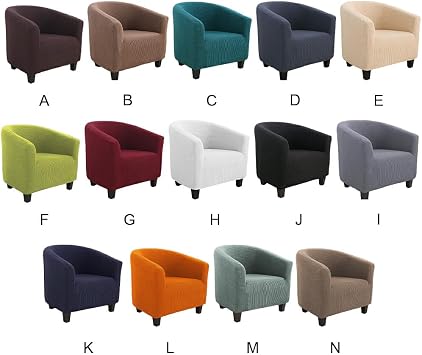 IOIUSKKU Stylish And Fashionable Chair Covers For Armchairs Full Furniture Wide Application Polyester Stretch Tub Chair Cover, dark coffee