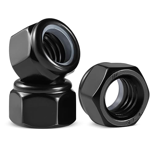 BNUOK 10Pcs 7/16-14 Lock Nuts, Nylon Insert Locknuts 304 Stainless