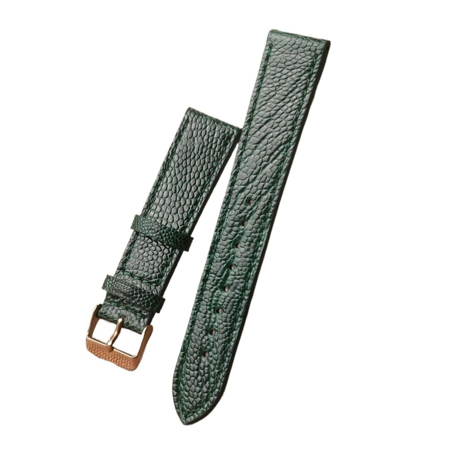 Genérico NASUNJIA Correa De Cuero 18, 19, 20, 21 Y 22 Mm, Disponible En Negro, Marrón, Verde Azul, Brazalete Suave, Estilo Retro Ultrafino