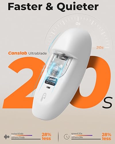 Miniatura 3 de Abrelatas eléctrico recargable para cocina para personas mayores con artritis, abrelatas automático para latas de cualquier tamaño, borde liso,