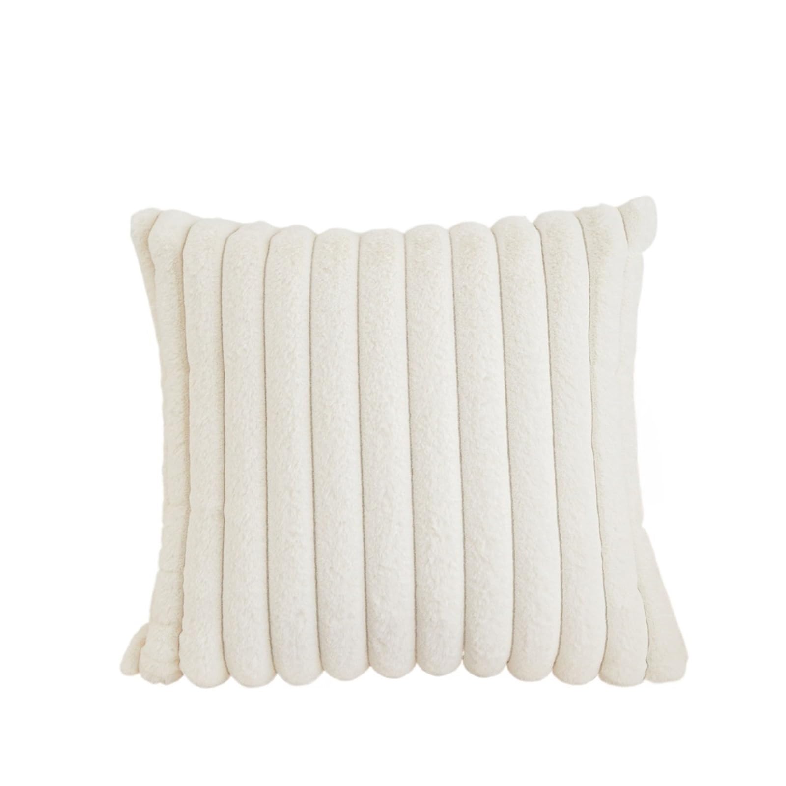 VMDVBNA chair cushions Fur Square Cushion Cover Pillowcase Striped Soft Pillow for Couch Sofa Bedroom Living for home(Color1)