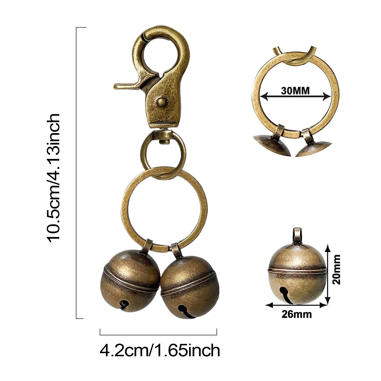 Campanilla para collar de perro | Campanillas colgantes para perros, decoración colgante, colgante para mascotas, senderismo, caza y paseo