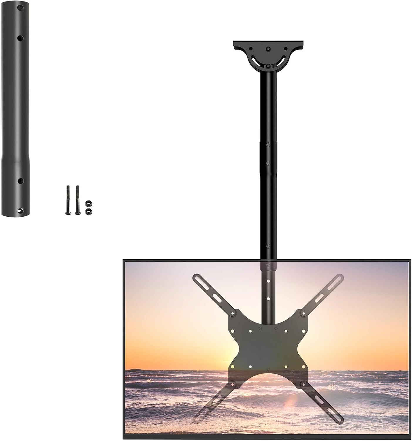 WALI TV Ceiling Mount and A 14.37 Inch Single Extended