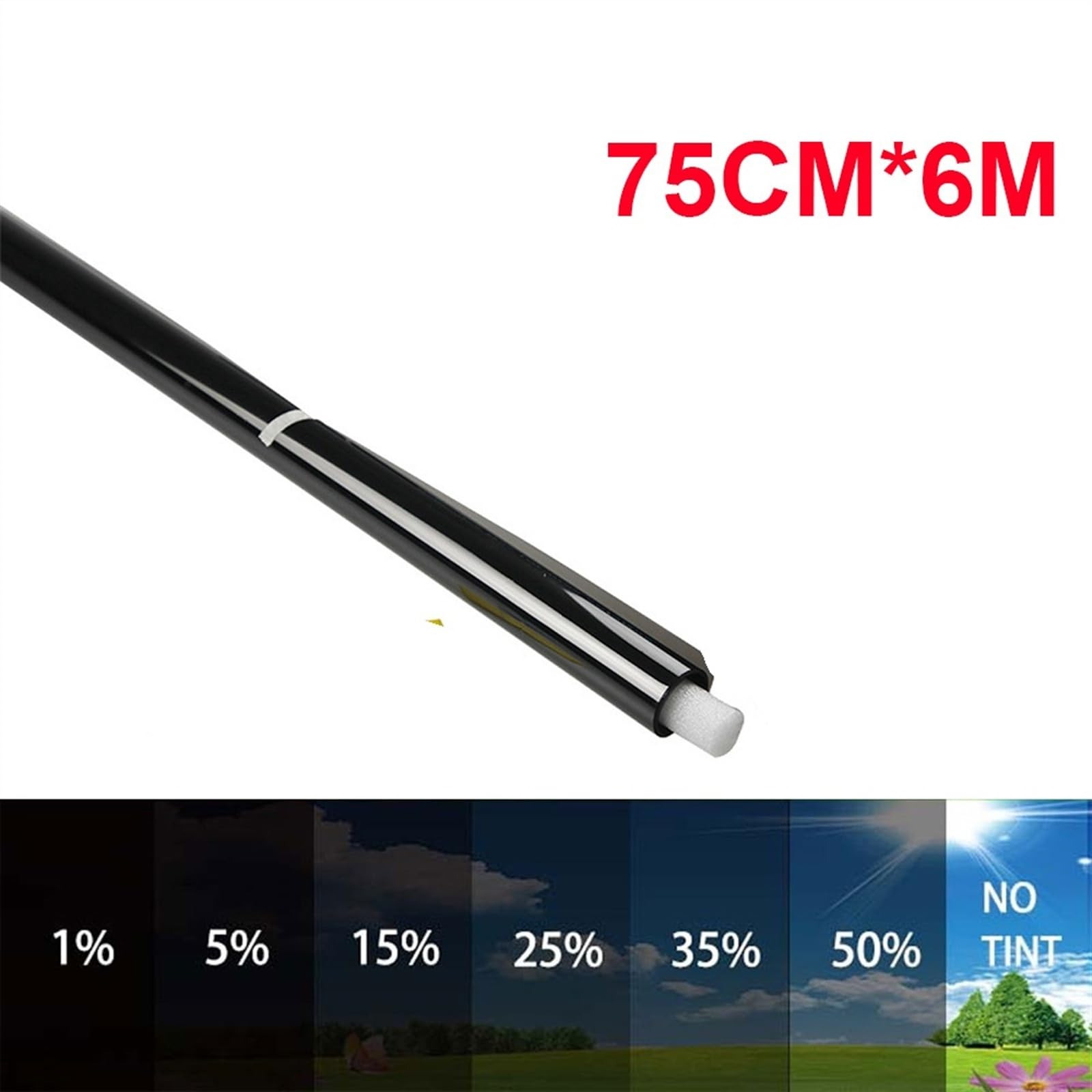 Auto Schutz Carbon Folie, Schwarzes Tönungsfolien-Set Uso apto para Autofenster, 75 cm x 6 m, Uso apto para Sommer, Auto, Zuhause, Fenster, Glas, Solar-UV-Schutz, Aufkleberfolien, 1, 5, 15, 25, 35, 50