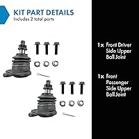 Vista 1025 de TRQ, junta de rótula inferior delantera para el lado del conductor y del acompañante